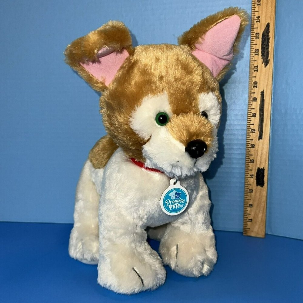 Build A Bear Promise Pets Puppy Dog 12" Plush w/ 1 Green Eye & 1 Brown Eye 2021